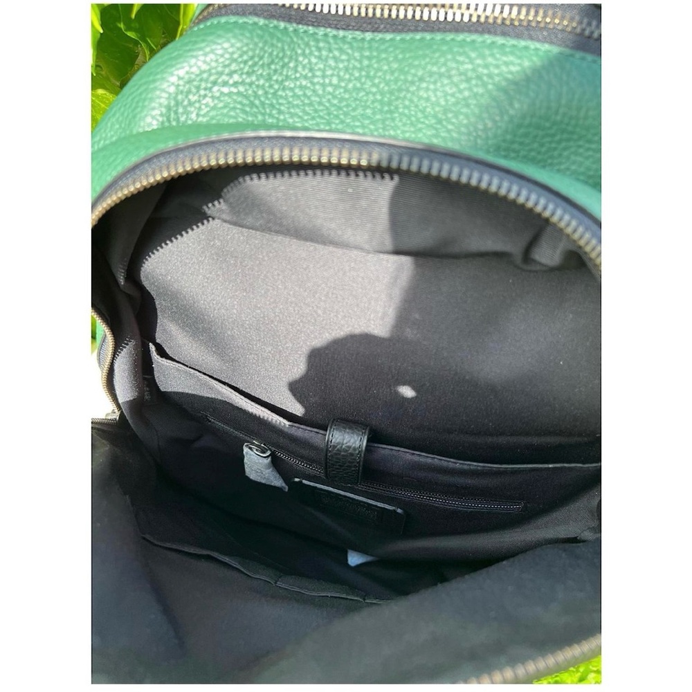 Coach Green and Black Leather Backpack - Picture 5 of 6